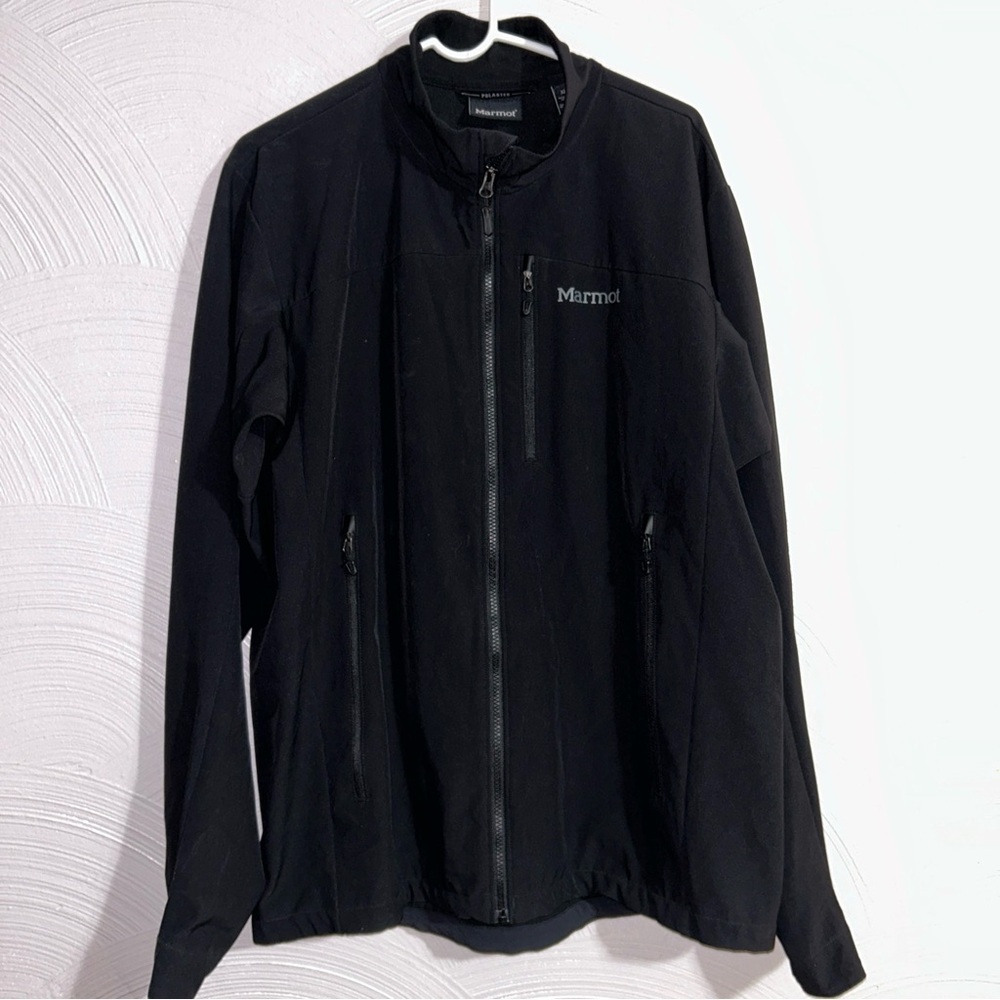 Men’s Marmot Polartec Black Fleece Softshell Full Zip Jacket - Size XL